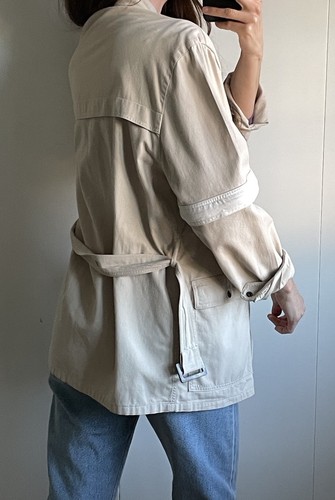 Jaeger Canvas Jacke Parka beige abnehmbare Ärmel Gr. M - Bild 13 von 22