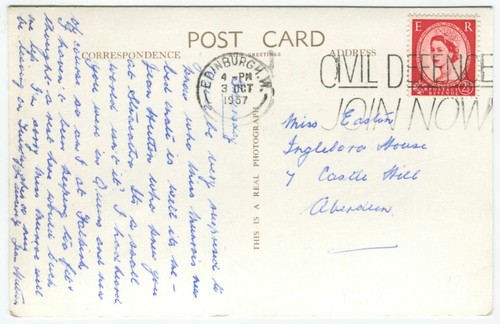 COLINTON COTTAGE - Edinburgh Postcard - Picture 2 of 2