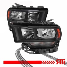 Black Housing Halogen Headlights Oe Style For Dodge Ram 2500 3500 4500 5500