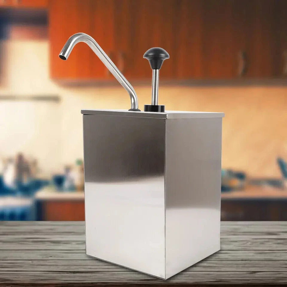 4L Single Heads 304 Stainless Steel Ketchup Mustard Dosing Dispenser Pump - Image 4 of 4