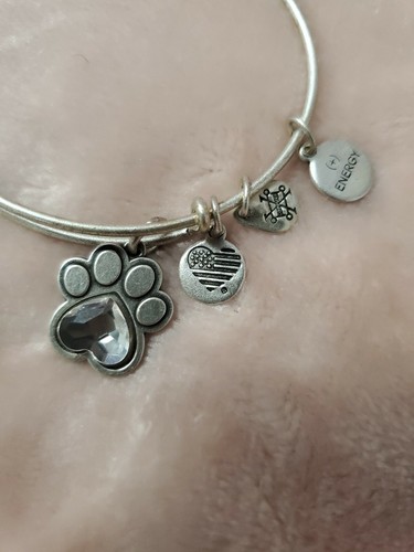 Alex & Dog Paw Prints of Love Charm Silver Bracelet 2017 Swarovski crystal | eBay