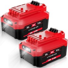 2 Pack 8.0Ah 20V For Craftsman V20 20 Volt MAX Li-ion Battery CMCB204 CMCB202