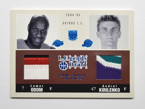 2004-05 SkyBox LE Draft Legends Patches Dual Lamar Odom Andrei Kirilenko 05/10 - Picture 1 of 2