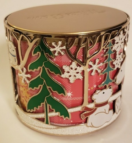 BATH & BODY WORKS ARCTIC CRITTERS WHITE POLAR BEAR 3 WICK CANDLE HOLDER - Picture 3 of 7