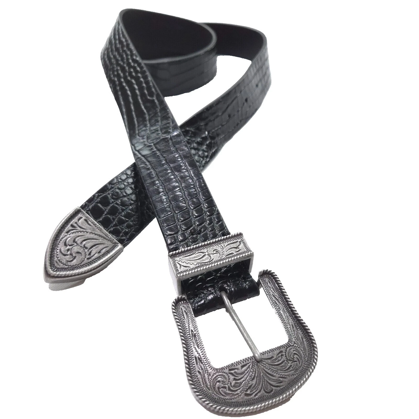 Estampado Animal Lauren Ralph Lauren cinturón Negro para Mujeres