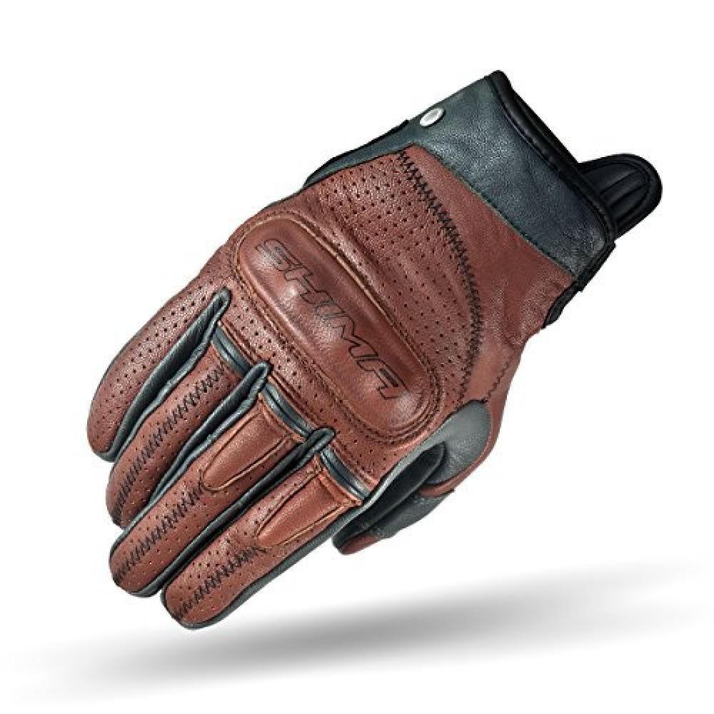 (TG. M) Shima CALIBER BROWN, Guantes de motocicleta retro vintage de verano (Mar