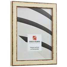 Craig Frames Ferro, 1.0" Antique Ivory Picture Frame Poster Frame