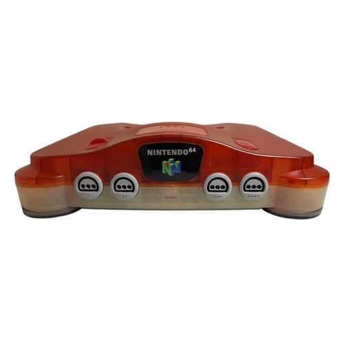 Nintendo64 Console ClearRed Region Free W/Contllorer,Cables,2Games. JAPAN tested - Afbeelding 3 van 7