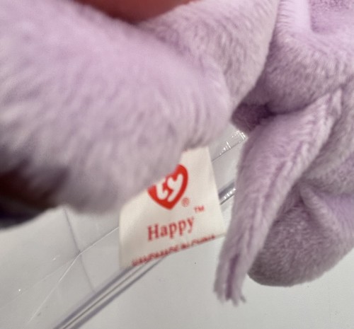 beanie babie Happy The Lavender Hippo - Picture 10 of 15