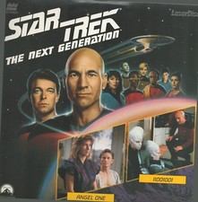 STAR TREK THE NEXT GENERATION Episodes 15  16 LaserDisc ANGEL ONE / 11001001