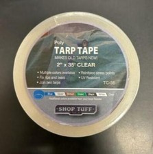 Tarp Repair Tape TC-35 2-Inch x 35 ft. Tarp Tape, Clear Fix Rips and Tears