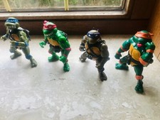 TMNT Turtles 4 figures lot oa Wacky Action Playmates