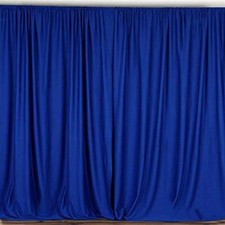 2 pcs 10 feet x 10 feet Polyester Backdrop Drape Curtains Panels - ROYAL BLUE
