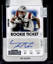 2021 Panini Contenders #254 Tre Nixon Rookie Ticket Stub #/87