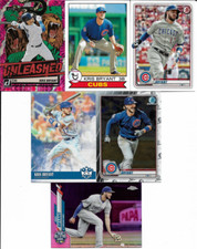 Kris Bryant 6 Card Lot with Donruss Unleashed Pink Fireworks NM