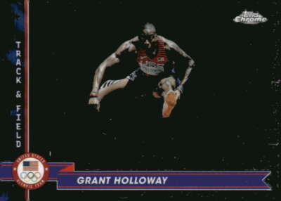 2024 Topps Chrome US Olympic/Paralympic Hopefuls #198 Grant Holloway Track/Field