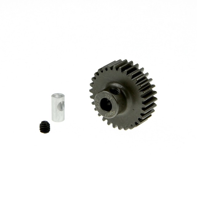 30T 32P Steel Pinion Gear 1/8"(3.175mm) & 5mm Bore Fits Traxxas Slash