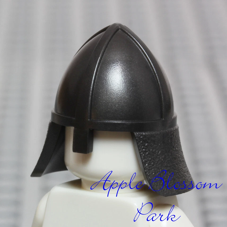 NUEVO Lego Kingdoms Dark Pearl CASCO GRIS - Castle Knight Head Gear con protector de nariz Foto 4 de 4