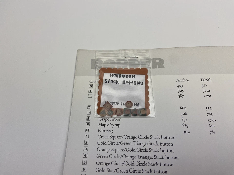 Heart In Hand Halloween Mornings Border Counted Cross Stitch Pattern 8P - Image 4 of 4