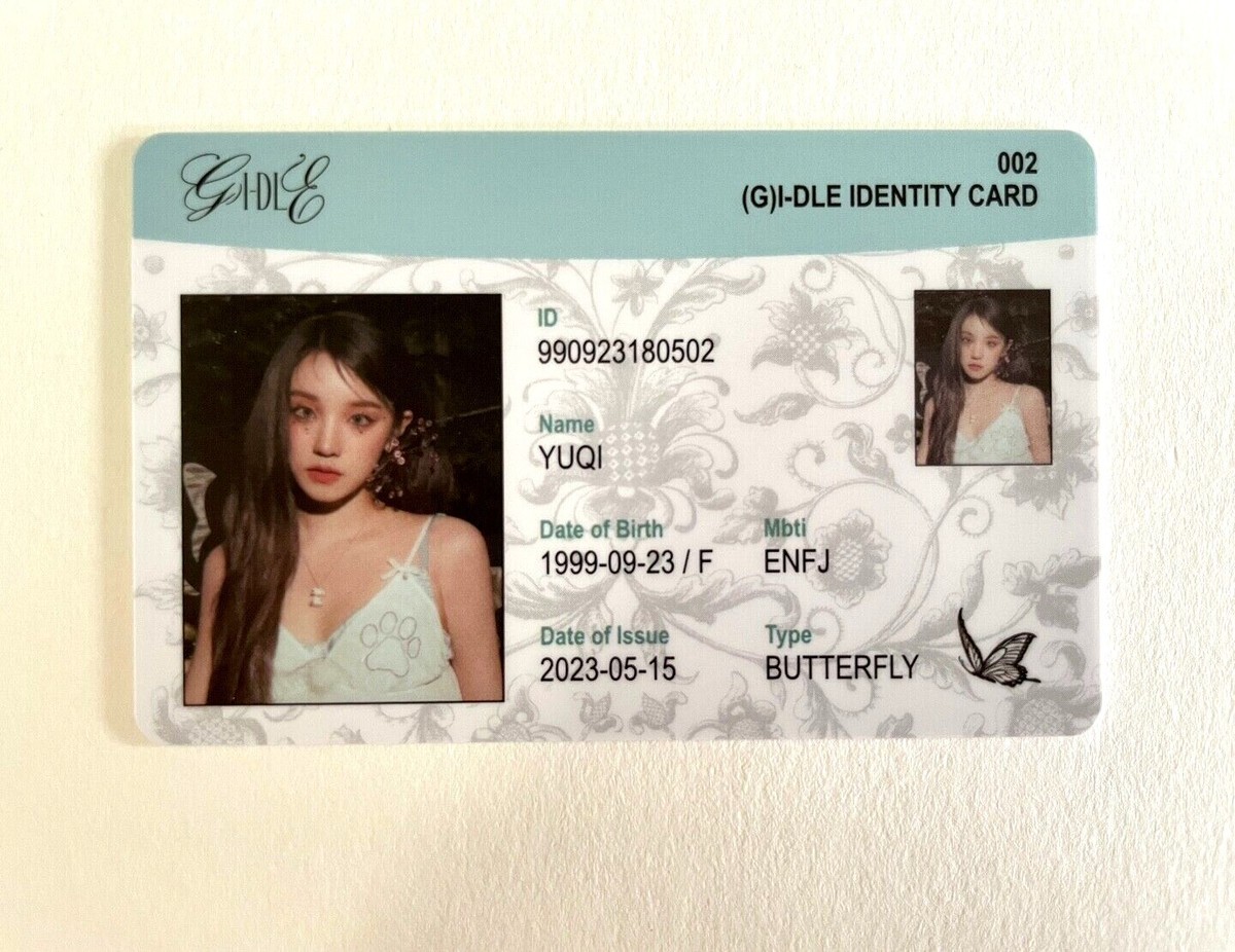 G)I-dle 6th Mini Album I Feel G-Idle Official Photocard ID