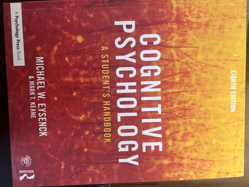 Cognitive Psychology A Student's Handbook Eysenck Pdf