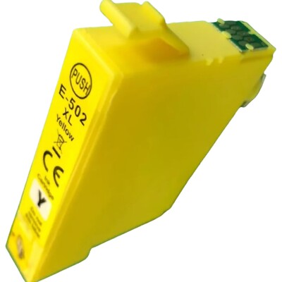 1 x GELB 502XL TINTENPATRONE ALS ERSATZ EPSON P-5150 P-5155 WF-2880 NICHT OEM