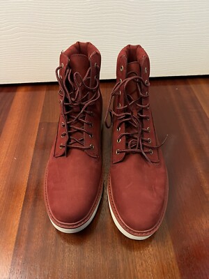 Timberland Women's Boots Maroon/Red Suede Size 10, A3719