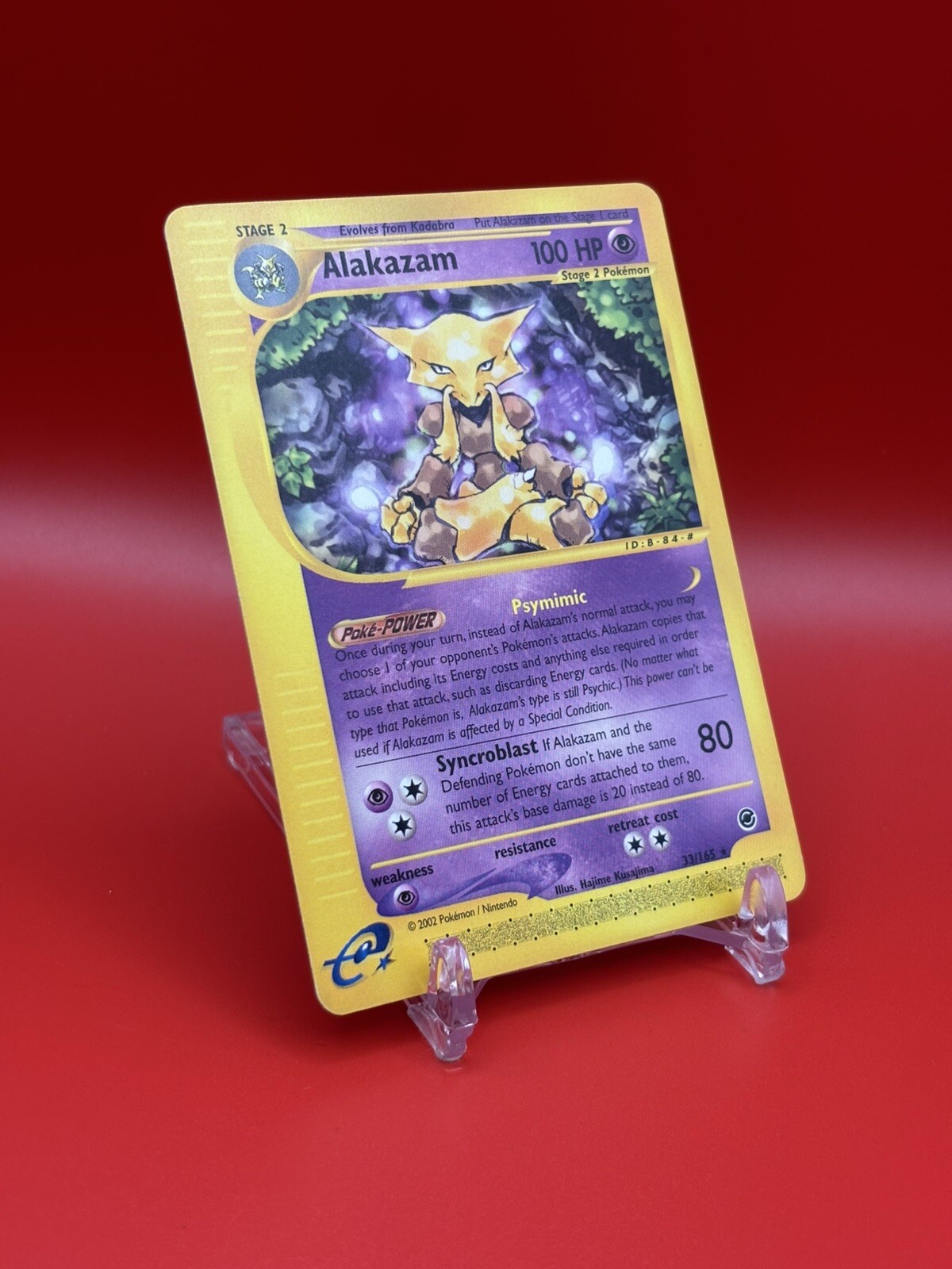 Pokemon Card Alakazam Non Holo 33/165 Rare Expedition Base Set