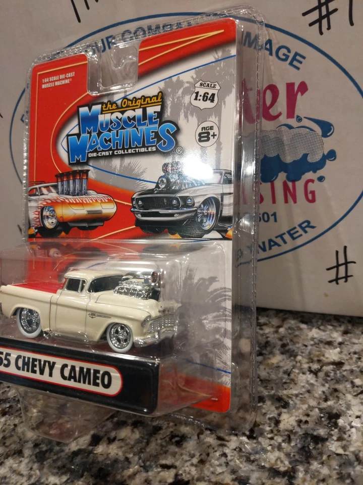 The Original Muscle Machines White ‘55 Chevy Cameo Pick Up 1:64 Scale New 1955 - Image 2 of 4