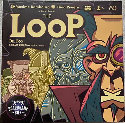 The Loop Board Game Box Familienspiel Brettspiel Würfelspiel Legespiel Deutsch