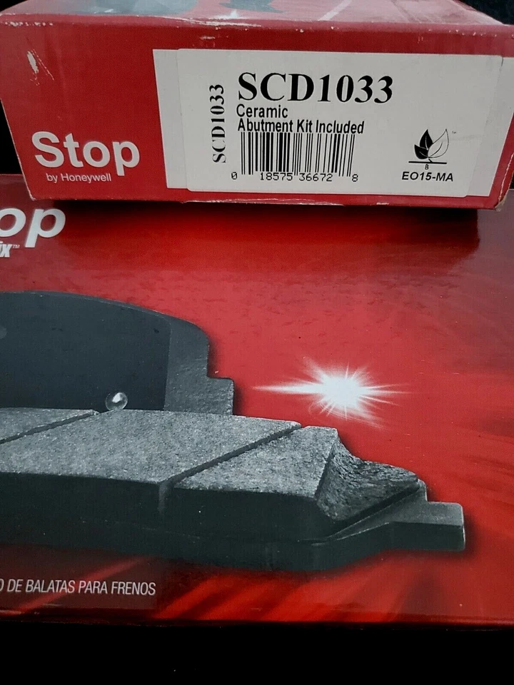 Nuevo juego de pastillas de freno traseras de cerámica Bendix # SCD1033 para Chevy y Pontiac 2004-2010 Foto 2 de 3