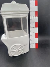 Popcorn Cart Candy Jar Canister Novelty Kitchen Table Theater Decor