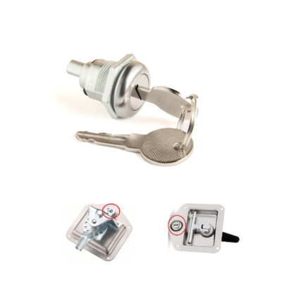 Replacement Lock Cylinder Fits for Truck Folding T Handle Latch Toolbox Lock