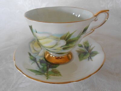 Paragon Harry Wheatcroft ''Sechs weltberühmte Rosen'' Jungfrau Teetasse & Untertasse 31/2x3''