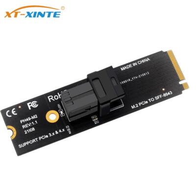 M PCIe M.2 for Card Protocol To Adapter Riser U.2 SFF8643 PCI-E4.0 Card key