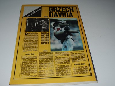 Sportowiec 1/1989 Polish magazine Ayrton Senna David Jenkins wrestling San Diego