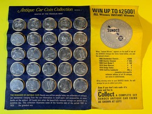 Sunoco Antique Car Coin Collection 1 Full Set 1 Partial Set Ebay