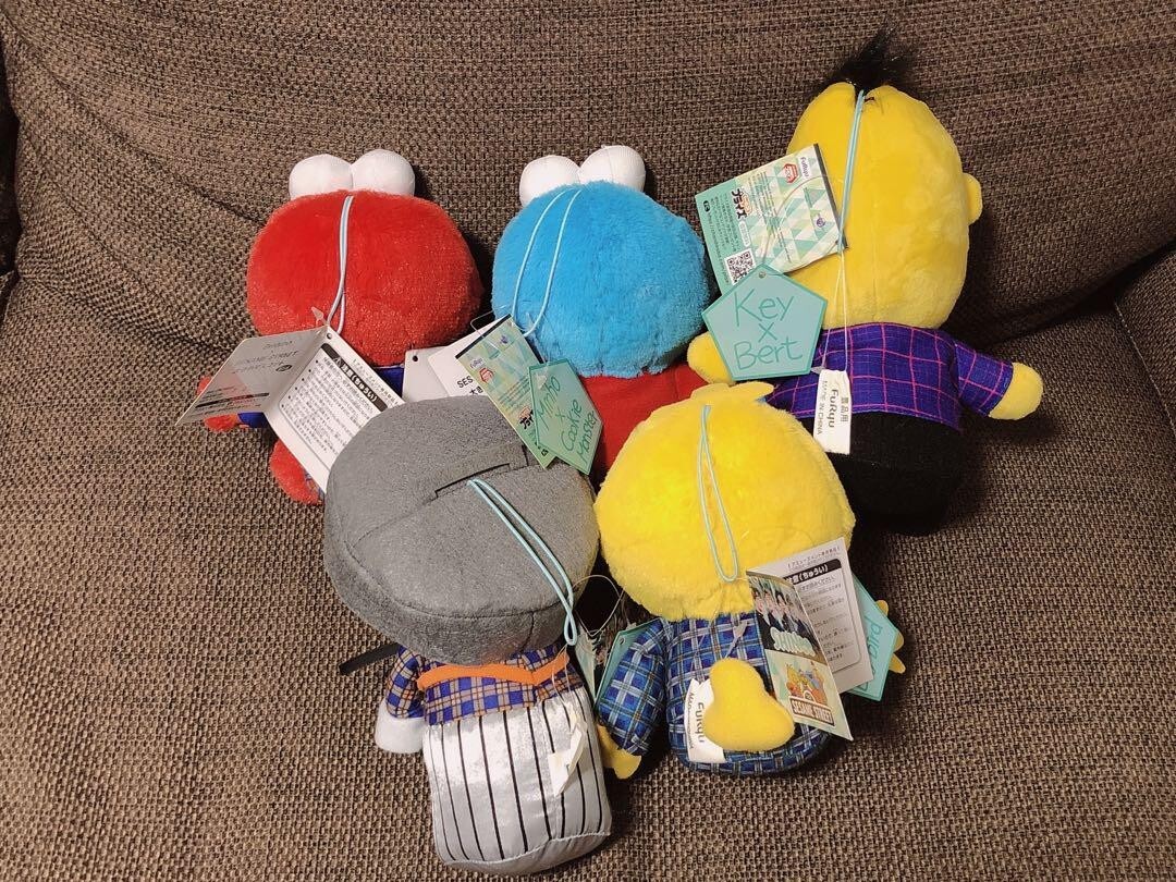 SHINee×SESAME STREET Collab Mascot All Complete Set Prize