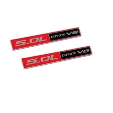 NEW (2pc) Mustang GT 5.0 Emblem F150 FX4 Coyote V8 5.0L Decal Badge