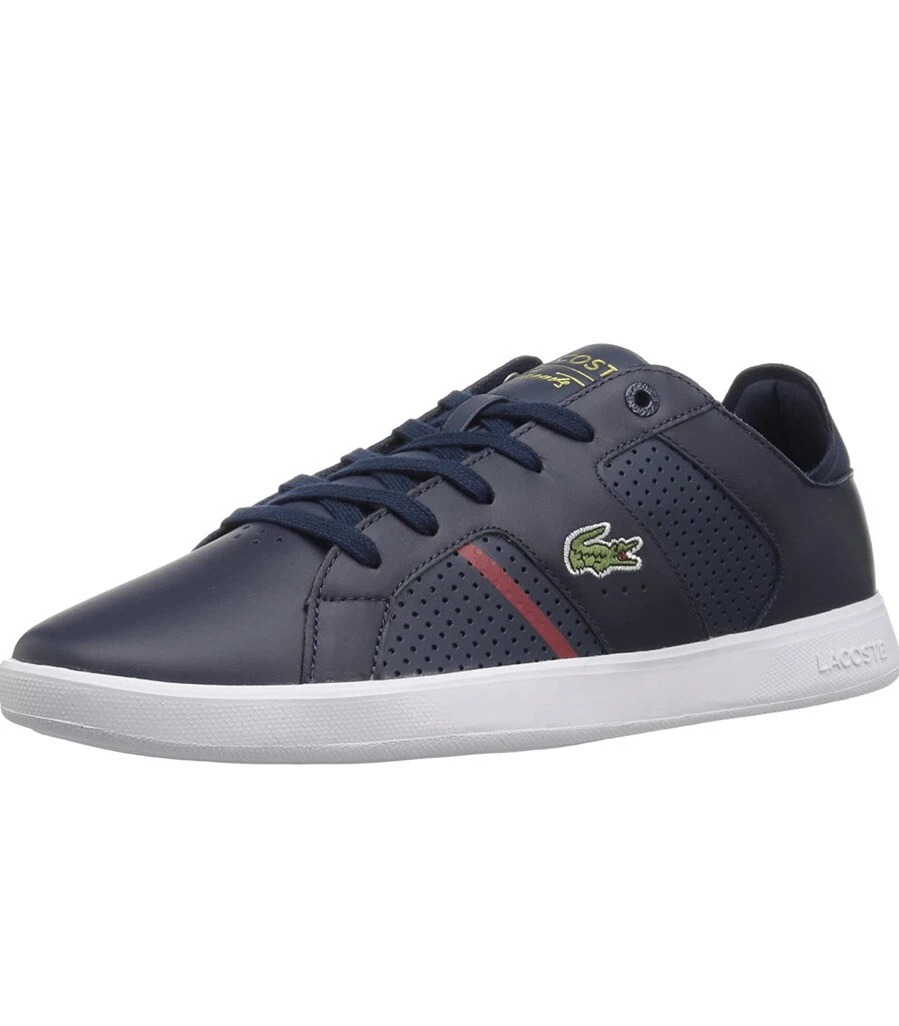 Lacoste Men s Novas CT 118 1 Sneaker NVY red 11 eBay