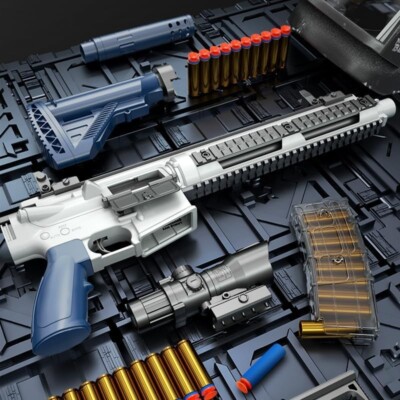 US SELLER M416 Toy Gun Rifle Sniper Pistol Blaster Soft Bullet