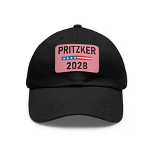 Pritzker 2028 Baseball Cap Adjustable Hat Cool Patch JB Pritzker Merch