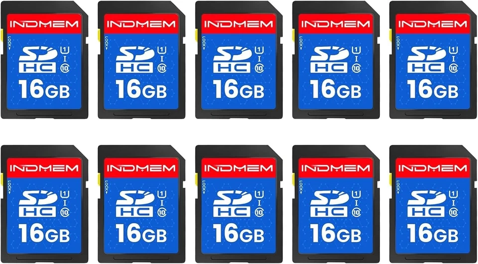 INDMEM SD Card 10-Pack UHS-I Class 10 Reliable Storage - Image 3 of 4
