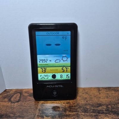 AcuRite Digital Weather Station Display Forecast Barometer Temp Display Only