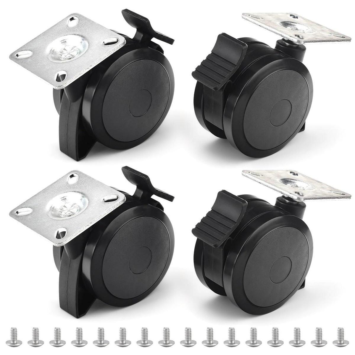4 Pack 69828 69827 Locking Caster Compatible with Weber Spirit 200