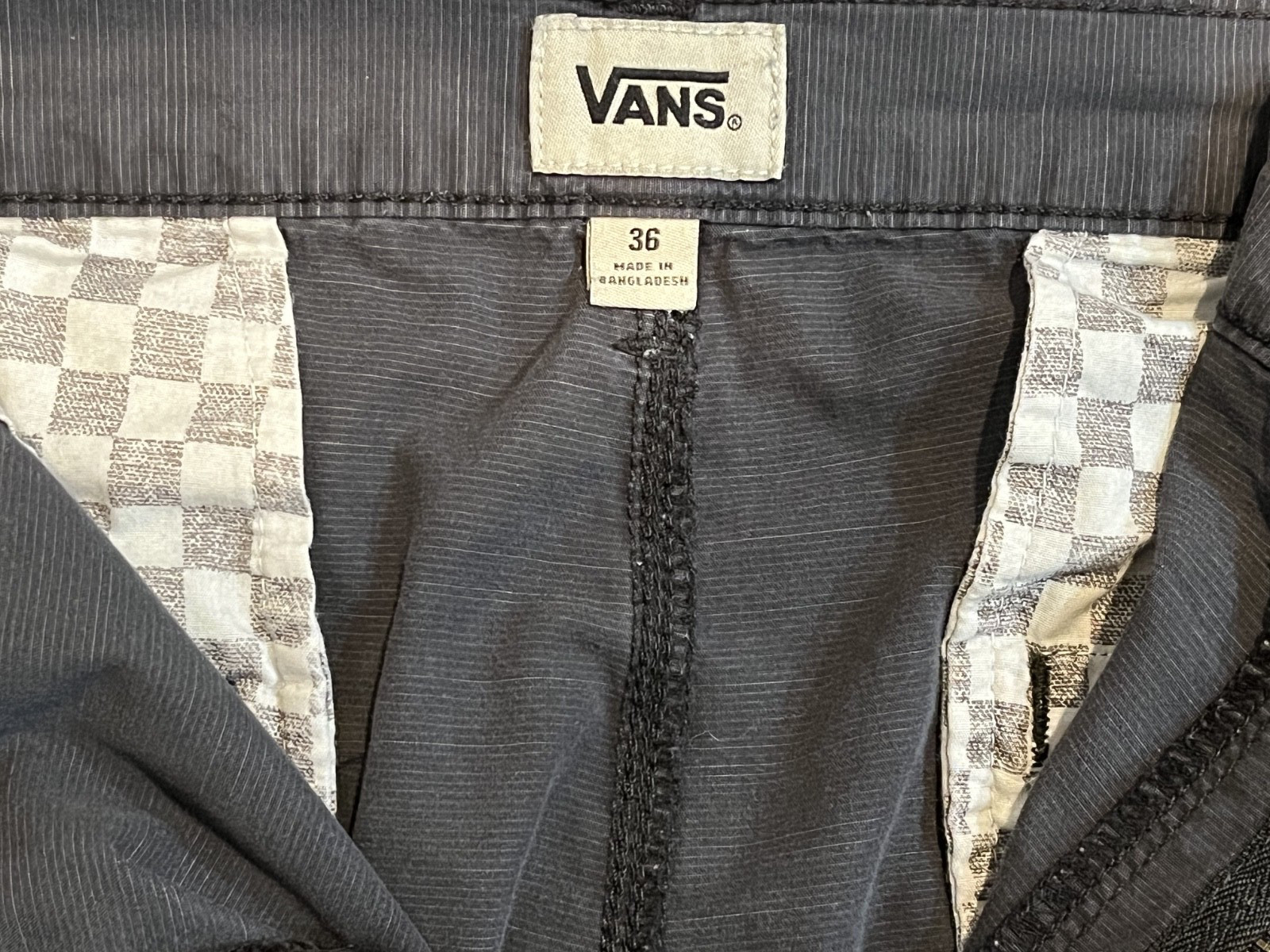 Vans Off The Wall Mens Chino Shorts Gray Size 36  Inseam Skate thumbnail 3