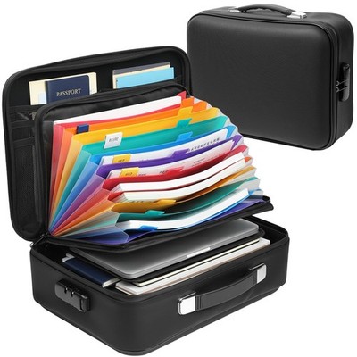 Fireproof Document Box, Hard Case Design Waterproof & Fireproof File Organize...