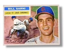 1956 Topps Bill Sarni #247 St. Louis Cardinals Vibrant Color Well Centered