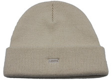 Levi's Cream Knitted Beanie Hat- One Size