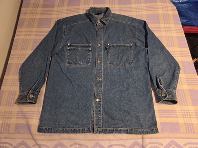 Vintage Karl Kani Denim Jean Chore Jacket Metal Plate Hip Hop